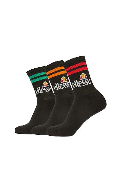 Ellesse PULLO Unisex-Sportsocken – 6 Paar, Tennis- und Crew-Socken, Logo