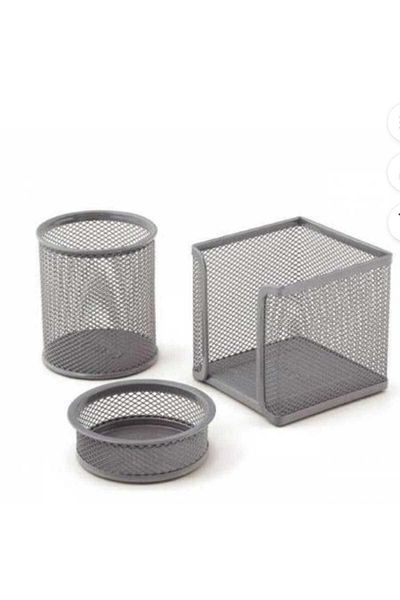 Bigpoint Metal Perforated Set of 4 Black