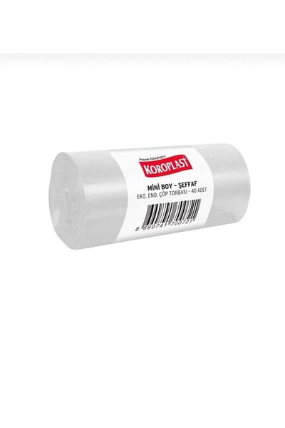 Koroplast Bhr Tem- Eco. Industrial Mini Size Garbage Bag Transparent 40x50 Cm 10 Pieces