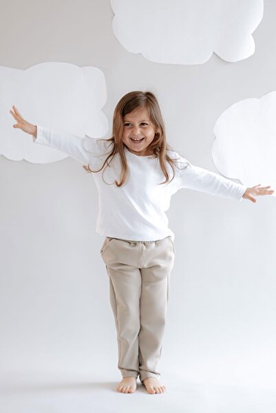 C&City Κοριτσίστικο Φούτερ ίσιο πόδι 870 Stone