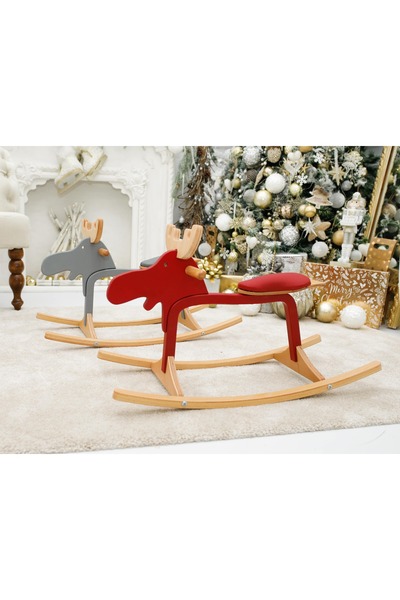 NOVA WOODESİGN Sallanan Geyik Oyuncak