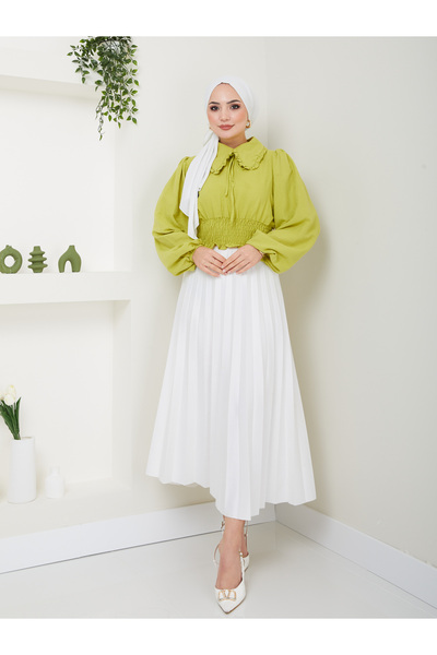 VOLT CLOTHİNG Γυναικεία μπλούζα Hijab με γιακά μωρού Ayrobin