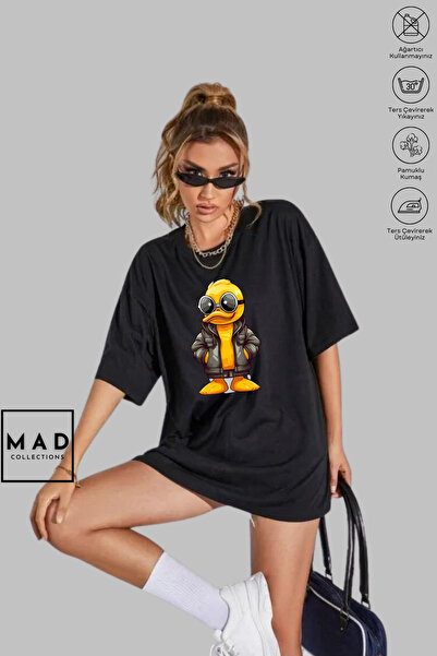 MAD COLLECTİON MAD COLLECTION Tricou cu mânecă scurtă, unisex, supradimension...