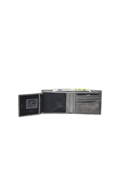 GUARD Gray Tiguan Crazy Leather Horizontal Model Men's Wallet