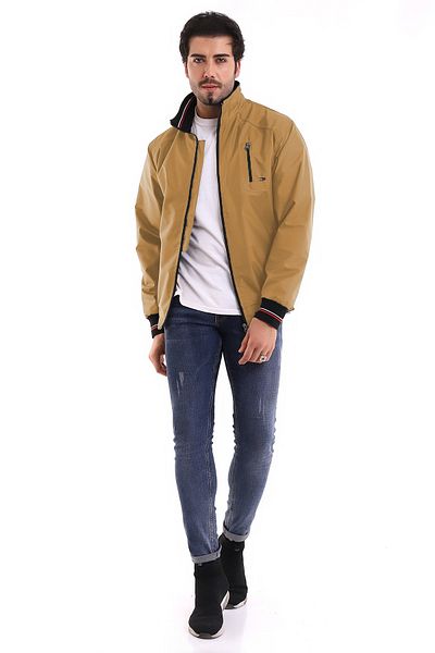 B.HE.Z Stand Collar Men's Lined Inner Pocket Seasonal Jacket