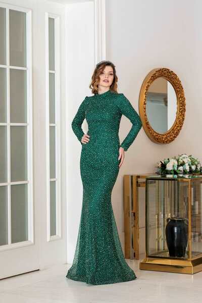 AHS HEPSİ ABİYE Nariya  Tesettür Elbise HB0004