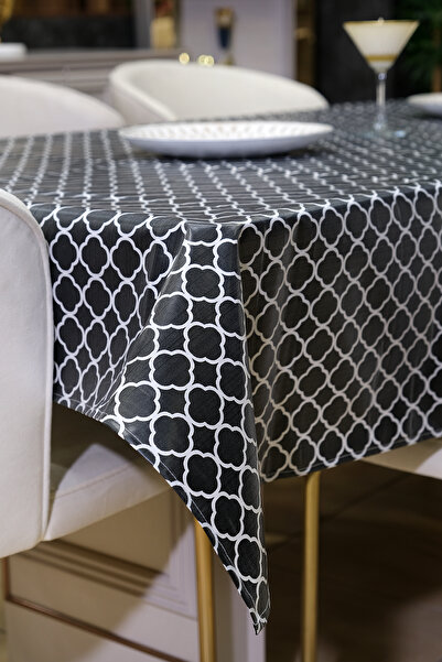 sevilya New Trendy 4 Piece Dowry Set (Table Cover, Kitchen Apron, Oven Mitts and Handle)