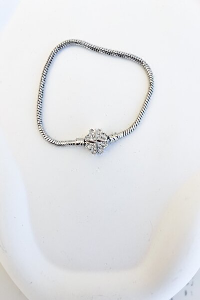 Pretty Çiçek Model Zirkon Taşlı Bileklik