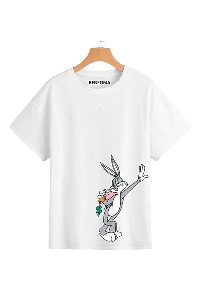 BENROMA 1 tricou este un cadou pentru achiziții de 6 și mai sus în coș - Tricou pentru copii cu imprimeu iepure
