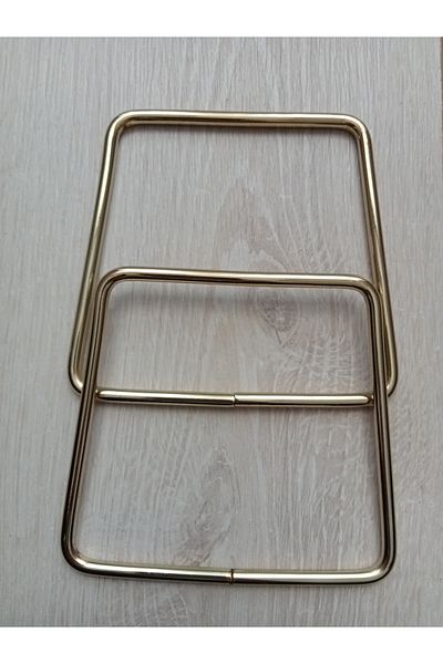hobi duragı Gold Metal Square Bag Handle