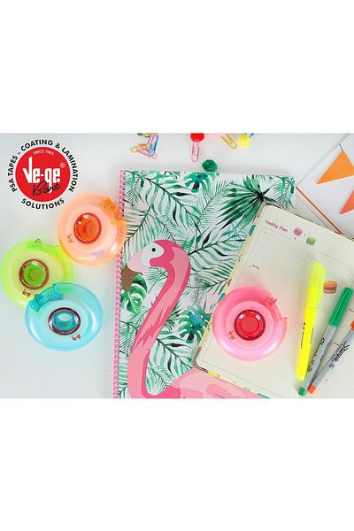 Ve-ge Vege Donut Soft Invisible Tape 19x25 m 4 Pieces with Tape Cutting Machine