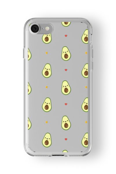 Multitronic Tiny Avocado Design Printed Transparent Case Compatible with iPho...