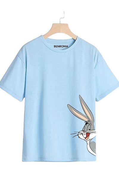 BENROMA 1 tricou este un cadou pentru achiziții de 6 și mai sus în coș - Tricou pentru copii cu imprimeu iepure