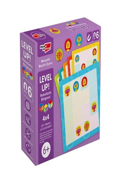 Dikkat Atölyesi Yayınları Levelup! 6 - Regional Sudoku with Robots
