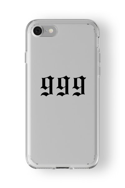 Multitronic حافظة شفافة مطبوعة بتصميم 999 متوافقة مع هاتف iPhone 6 و6s