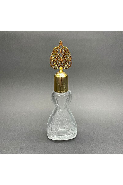 Pause Art Home 80 CC CAM KOLONYA ŞİŞESİ - GELİN ŞİŞE - GOLD OSMANLI KAPAKLI +...