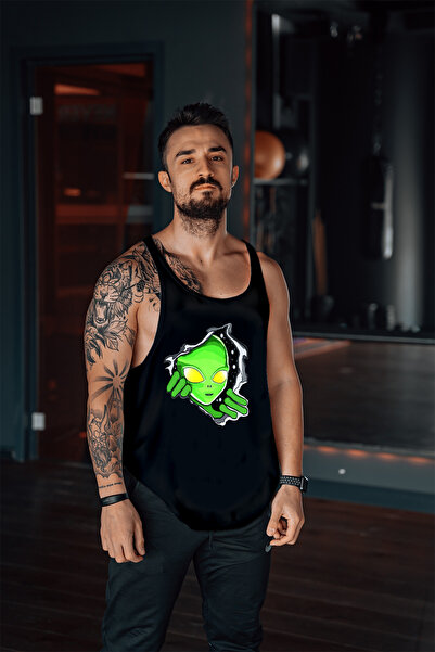 Freeyez Alien World Gym Fitness Tank Top Sport Tank Top
