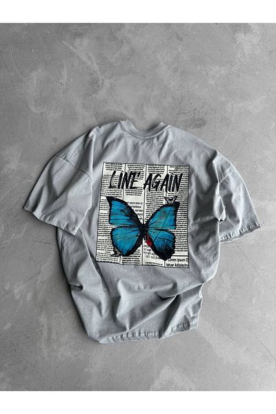 BLACK Umay Line Again - Μπλουζάκι με στάμπα Oversize