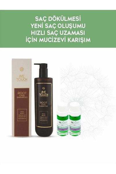 AVE TOUCH مجموعة شامبو العناية بالجذور من Sawpalmetto Elixirli