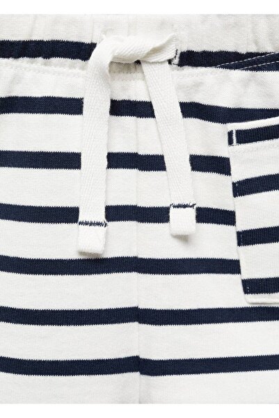 MANGO Baby Çizgili pamuklu şort