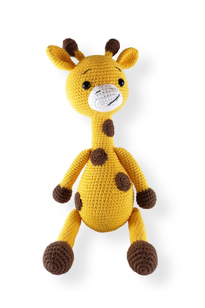 EL YAPIMI 30 cm Amigurumi Zürafa Örgü Bebek