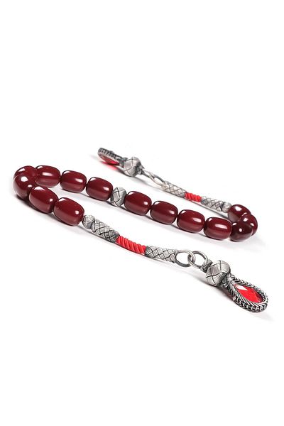 TESBİHCİBABA Zaza Model Cherry Rotten Squeezing Amber Prayer Beads