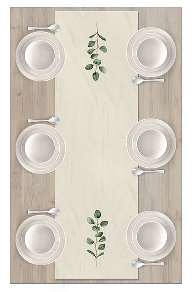 Bertille Home Flower Series 140x40 Cm Digital Printed Runner