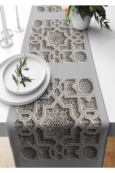 Bertille Home Σειρά Ramadan 140x40 cm Digital Printed Runner (από τη Ραμαζάνι)