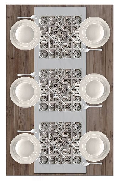 Bertille Home Σειρά Ramadan 140x40 cm Digital Printed Runner (από τη Ραμαζάνι)