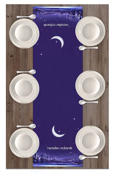 Bertille Home Ramadan Series 140x40 Cm Digital Printed Runner (Ramadan)