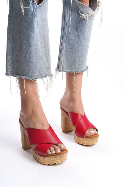 Taran Elina Cross Platform Heeled Slippers
