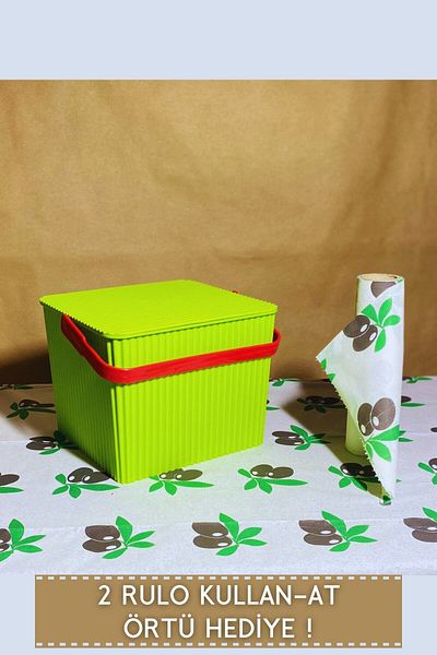 LİGROUND Karetto Rainbow Picnic Basket - 2 Pieces Use - Horse Paper Picnic Cloth Gift Picnic Bag