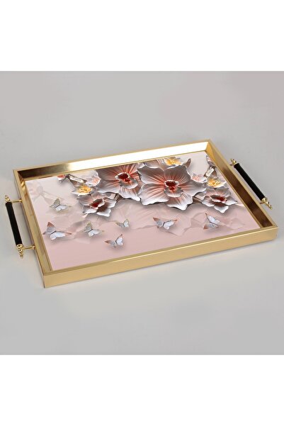 liveisthome İkramlık Sunumluk Organizer Lüks Söz Nişan Çeyizlik Tepsi