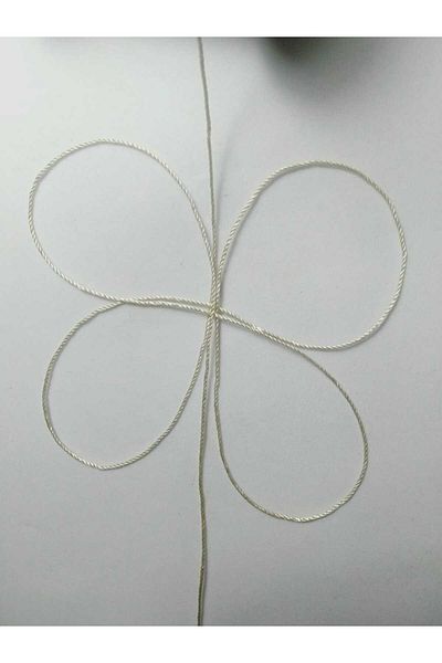 Eskişehir hobi sanat 100 Meters Beige Rosary Rope - 0.8 mm