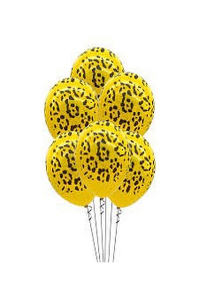 DÜVENCİ TİCARET 10 Pieces Safari Patterned Balloons