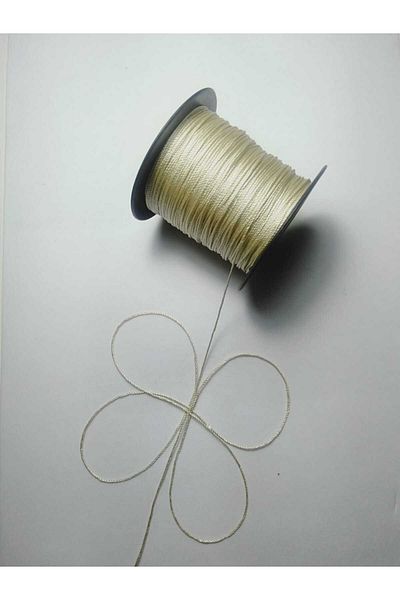 Eskişehir hobi sanat 100 Meters Beige Rosary Rope - 0.8 mm