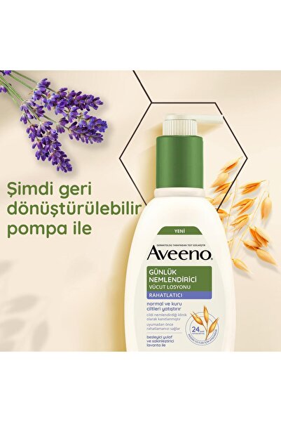 AVEENO DAİLY MOİSTURİZİNG SKİN BRİGHTENİNG BODY LOTİON - LAVENDER PSSN2492