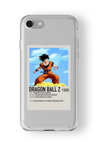Multitronic حافظة شفافة مطبوعة بتصميم ملصق Dragon Ball Z بسيط متوافق مع iPhon...