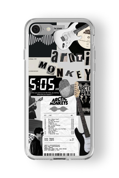 Multitronic حافظة شفافة مطبوعة بتصميم قرد القطب الشمالي متوافقة مع هاتف Iphon...