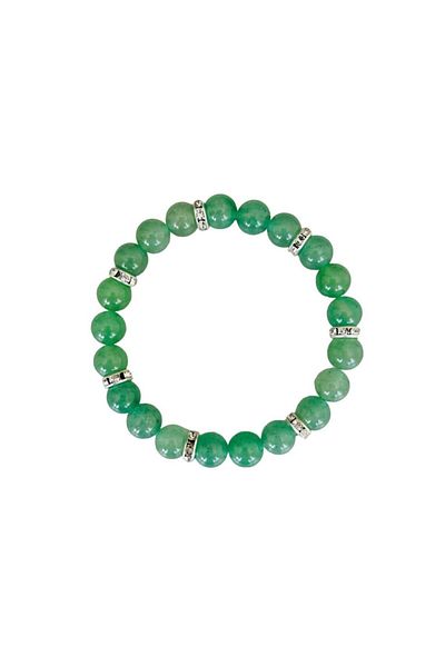 MK tasarım Real Aventurine Stone Bracelet - Stones Are Color Own, Not Painted - Mk.028.001