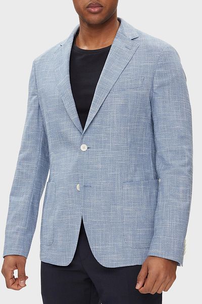 BOSS Cotton and Wool Blended Slim Fit Blazer Jacket Men's JACKET50514665 423