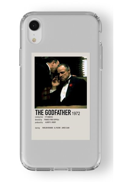 Multitronic حافظة شفافة مطبوعة بتصميم ملصق The Godfather متوافقة مع هاتف Ipho...