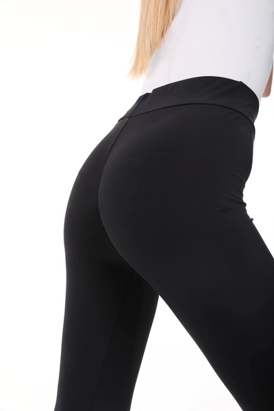 Tam12den Home سروال رياضي نسائي عالي الخصر لتعزيز الورك من قماش الغطس