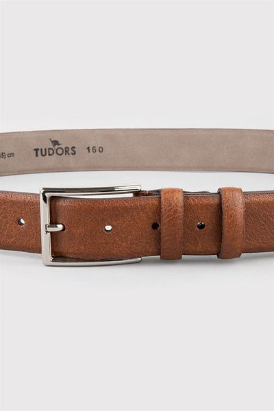 Tudors Ανδρική ζώνη 3,5 cm Classic Tan Χρώμα