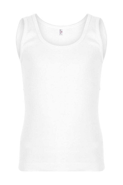 Erdem Tricou alb pentru băiat, 6 piese, 100% bumbac