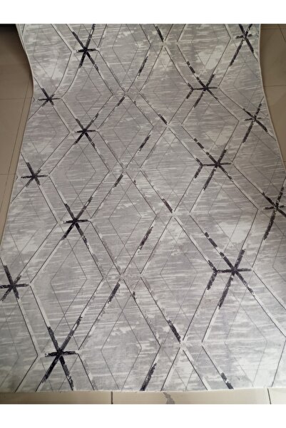 Venüs Antrasit Modern Yıkanabilir Kaymaz Taban Dört Mevsimlik Salon, Banyo, B...