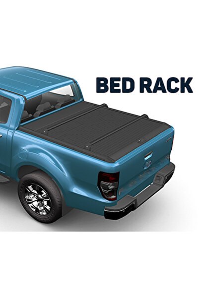 auto paw Ford Ranger Wildtrak Kasa üstü Bed Rack Taşıyıcı Bar 2023- SİYAH