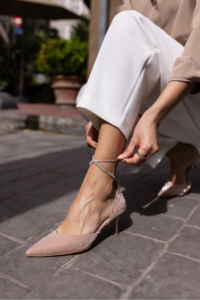 ANGELİNA JONES PANTOF DE SEARĂ SIMMA ROSE SILVERY TACĂT DE FEMEI
