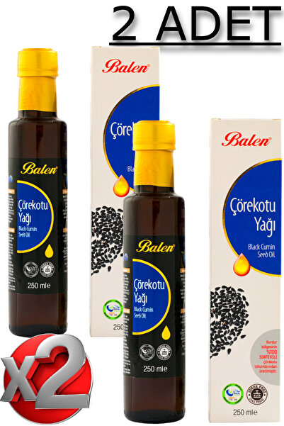 Balen Çörekotu Yağı 2 Adet 250 Ml (%100 Saf Soğuk Pres)