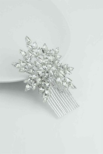 Çlk Accessories Evening Dress Comb Buckle Drop Stone Flower Model Trtoka9792